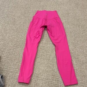 Lululemon Athletica Hot Pink Leggings